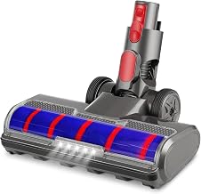 Vacuum Motorhead for Dyson V7 V8 V10 V11 V15 Animal Absolute Models Cleaner Brush Head, Replacement Parts Vacuum Attachment with Headlights for Hardwood Floor Carpet