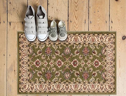 Alfombra tradicional de Barclay Sarouk de color rojo de 2 pies 3 pulgadas x 3 pies 11 pulgadas, Polipropileno