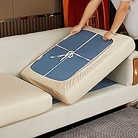 Vista 11 de Funda elástica para sofá seccional, múltiples patrones y colores, diseño de funda de sofá para respaldo (1 unidad)