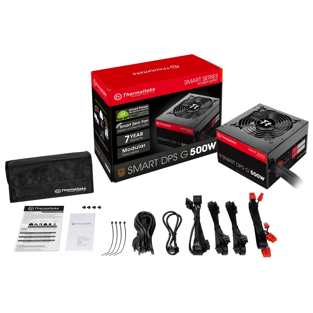 Thermaltake Smart DPS G - Fuente de alimentación 500 W, Color Negro