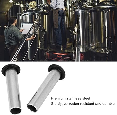 Miniatura 2 de Tubo de inmersión de acero inoxidable de 2 piezas en cerveza casera con cerradura de bola de maíz líquido para elaboración de cerveza