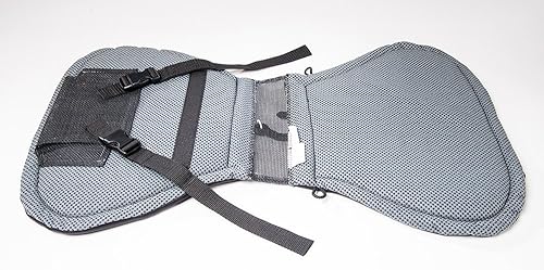 Miniatura 2 de Almohadilla de asiento acolchada con respaldo alto, almohadilla de asiento de gel para kayaks, cojín de asiento portátil para deportes acuáticos al