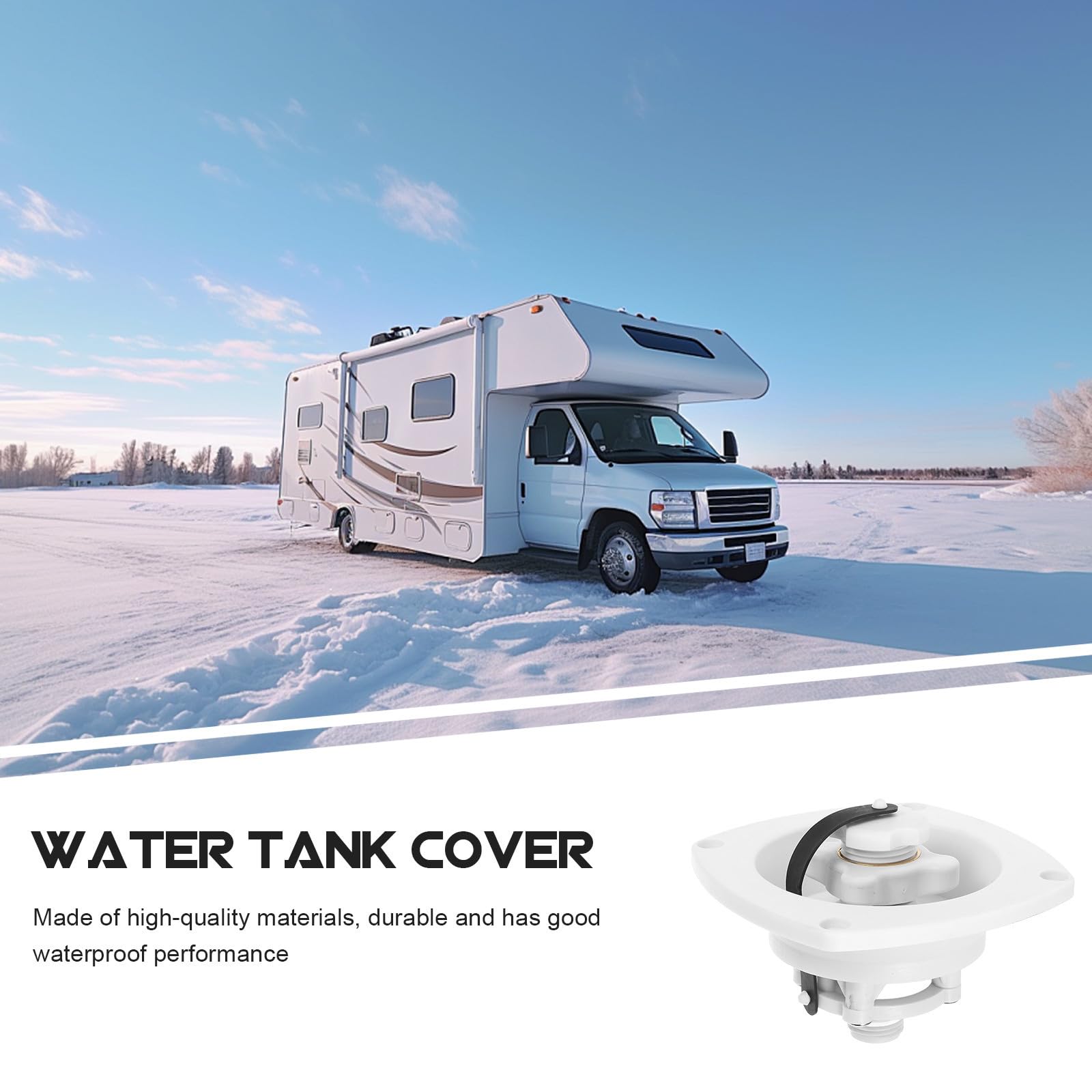 ULTECHNOVO 4piezas Tapa De Entrada De Agua Para Rv y Reemplazo De Accesorio De Fugas y Instalación Compatible Autocaravanas y Embarcaciones