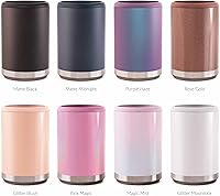 Vista 8 de Maars - Enfriador de latas estándar para cerveza y refrescos, funda de acero inoxidable de 12 onzas, soporte de bebida con aislamiento al vacío