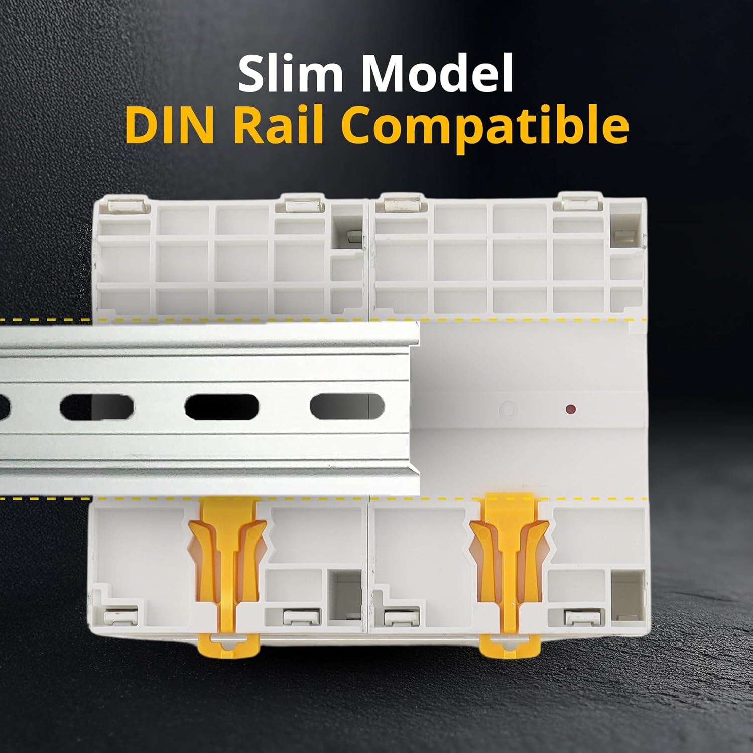 4 Pole contactor 120v Coil 100 Amp Normally Closed IEC 500V Switch 110/120VAC Coil Lighting Load 100A, Motor Load 60A, AC Contactor | Includes Aluminum DIN Rail and Phillips Screws