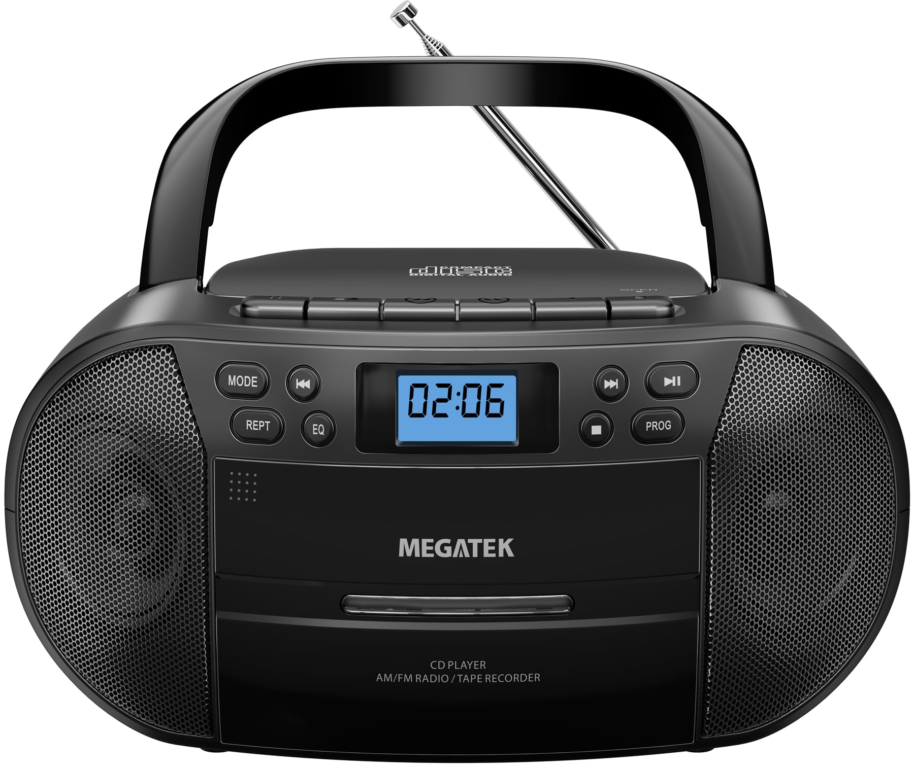 Amazon.com: MEGATEK CBR510 Portable CD/Cassette Player Boombox