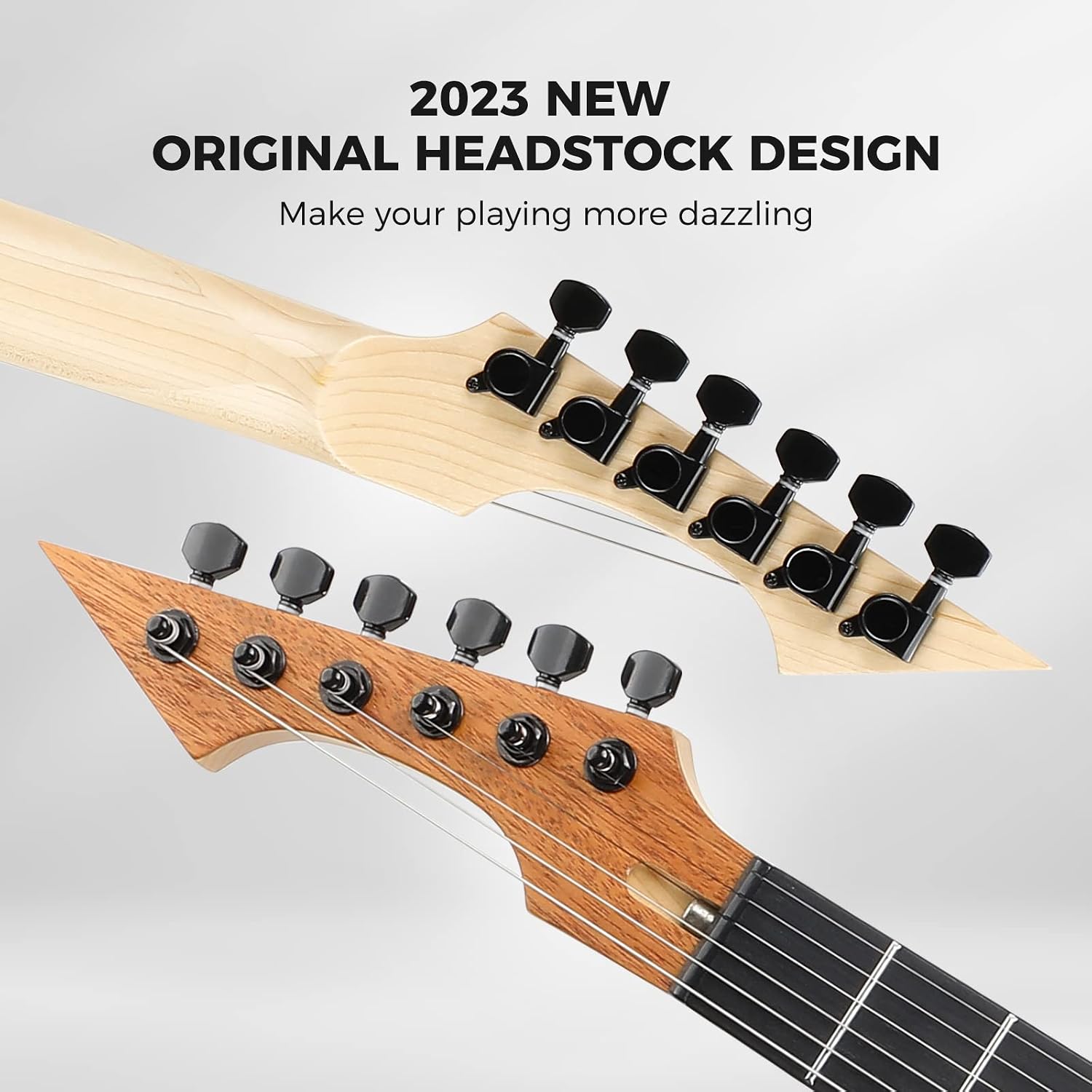 Asmuse AEK-390 Electric Guitar Headstock