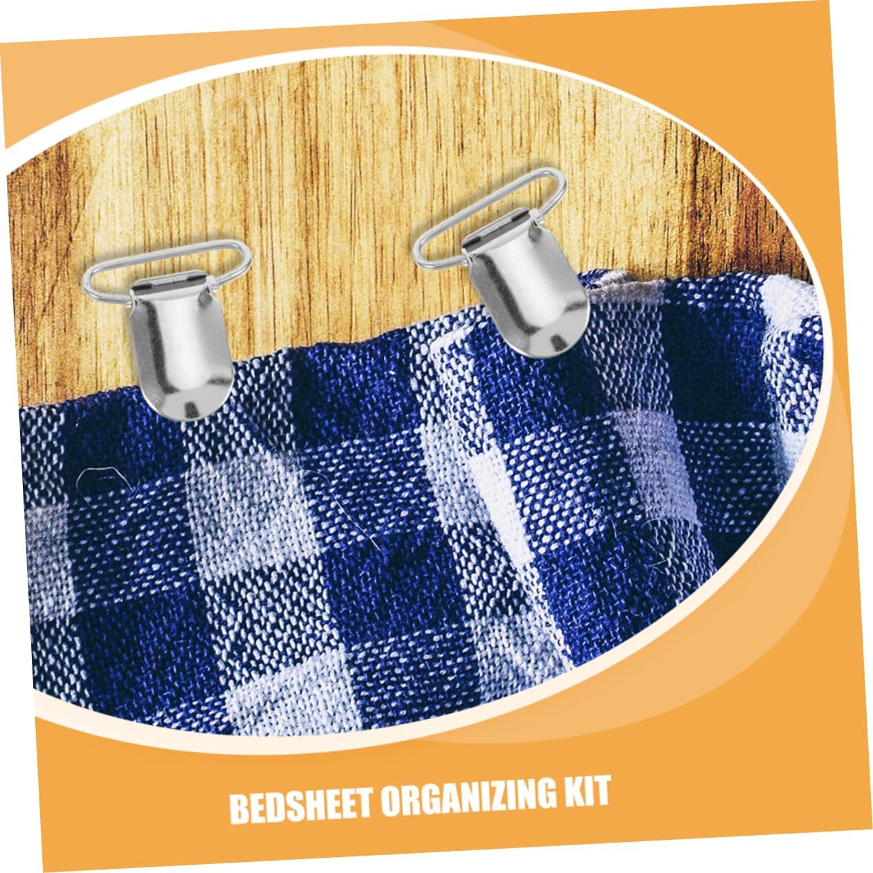 Zerodeko 25pcs Metal Suspender Clips Sheet Grippers Bed Sheet Fasteners for Tablecloths Mattress Covers Sofa Cushions Easy to Attach Versatile DIY Accessories