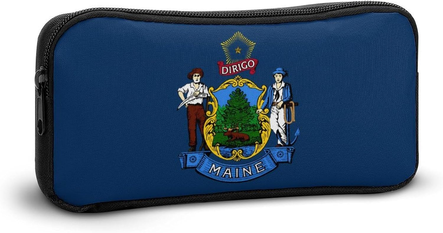 Flag of The State of Maine Travel Cosmetic Bag Makeup Bag image 5