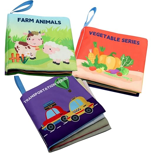 Youstylo Soft Cloth Book - Pack of 3