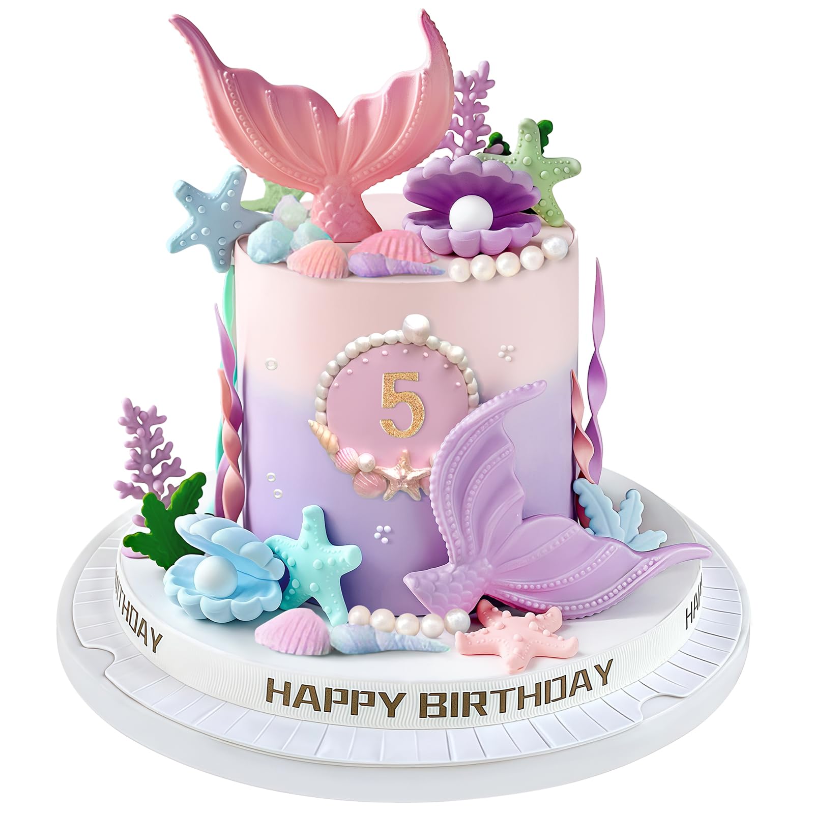 Zafena 21pcs Mermaid Cake Topper