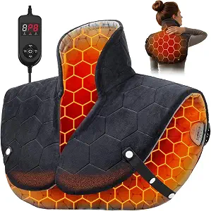 InVarme Fast-Heating Far Infrared Heating Pad for Neck, Shoulders, and Back