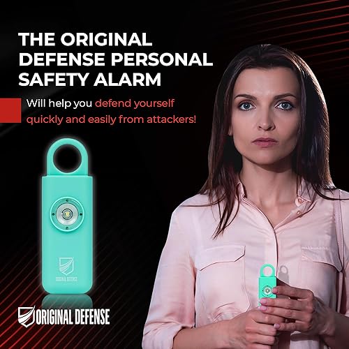 Miniatura 9 de Original Defense Siren Self Defense para mujeres, alarma personal para mujeres, niños y ancianos, recomendada por la policía, llavero de autodefensa