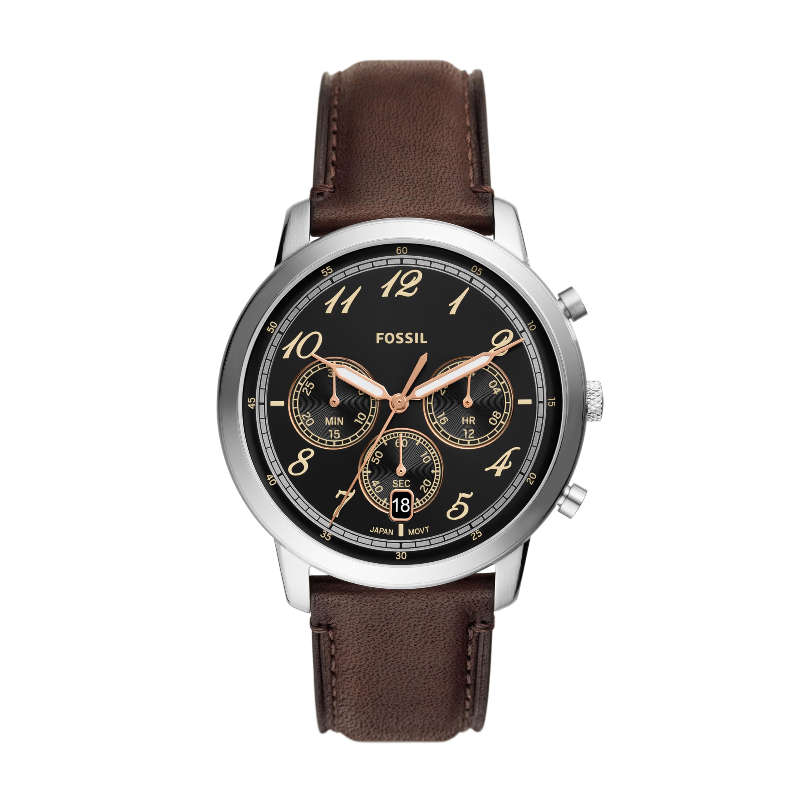 Fossil Analog Black Dial Mens Watch-Fs6024 - Leather (B0CJ6XZVWD) Amazon Price History, Amazon Price Tracker