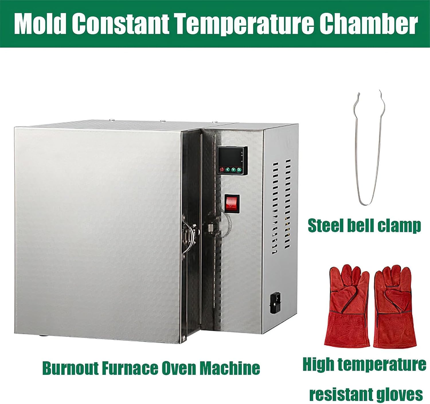 2000W High Temperature Muffle Furnace, 1150℃/2102℉ Lab Oven with Digital Control Electric Burnout Oven for Jewelry Making, Melting & Sintering