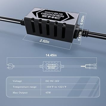 Hikari Conversion Kit Foglight Canbus Error Free Anti Flickering Resistor Decoder - H7