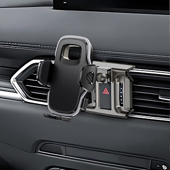 ELOHEI Custom Fit Phone Holder for Mazda CX5 with Custom Base | Specifically Design Car Phone Mount for Mazda CX5 2017-2024 Accessories, for 4.7-7 in Phones