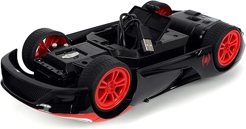 Miniatura 8 de Marvel Spider-Man 1:16 Miles Morales 2017 Ford GT RC Control remoto coche 2.4GHz, juguetes para niños y adultos
