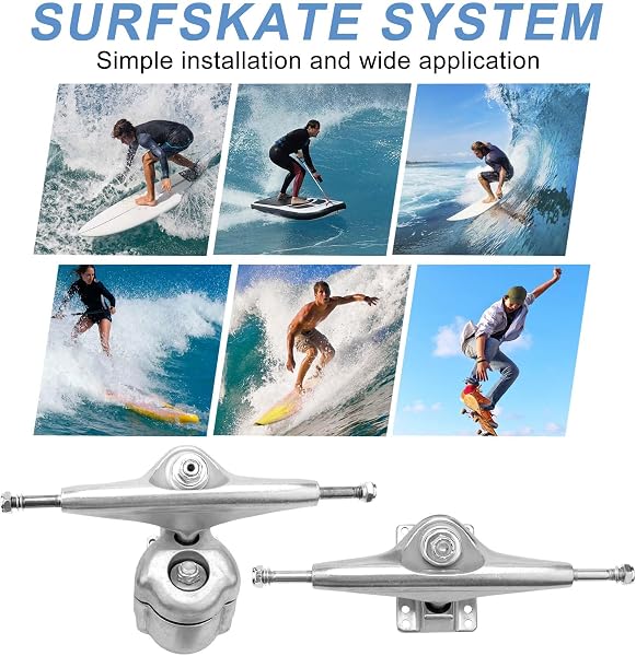 Gokelomg Land Surf Skateboard ASSE S6 Rosso BrüCke Surfskate Adattatore, Set di guarnizioni in, Design ed estetico - 3