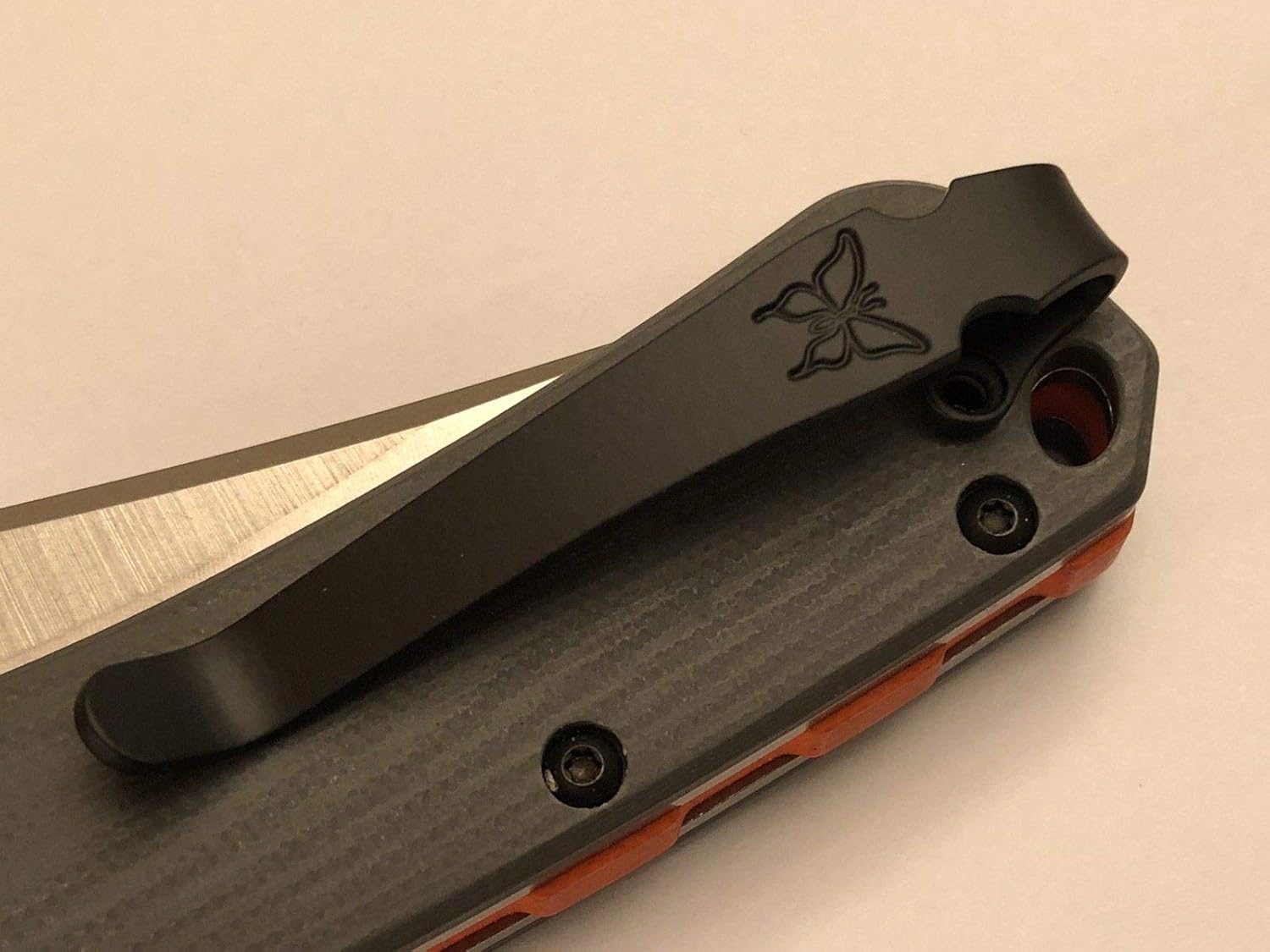Matte Black Titanium Deep Carry Pocket Clip for Benchmade Crooked River 15080-1 15080-2