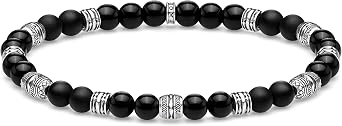 THOMAS SABO 3 Armband Talisman schwarz 925 Sterlingsilber, Geschw rzt A1924-704-11