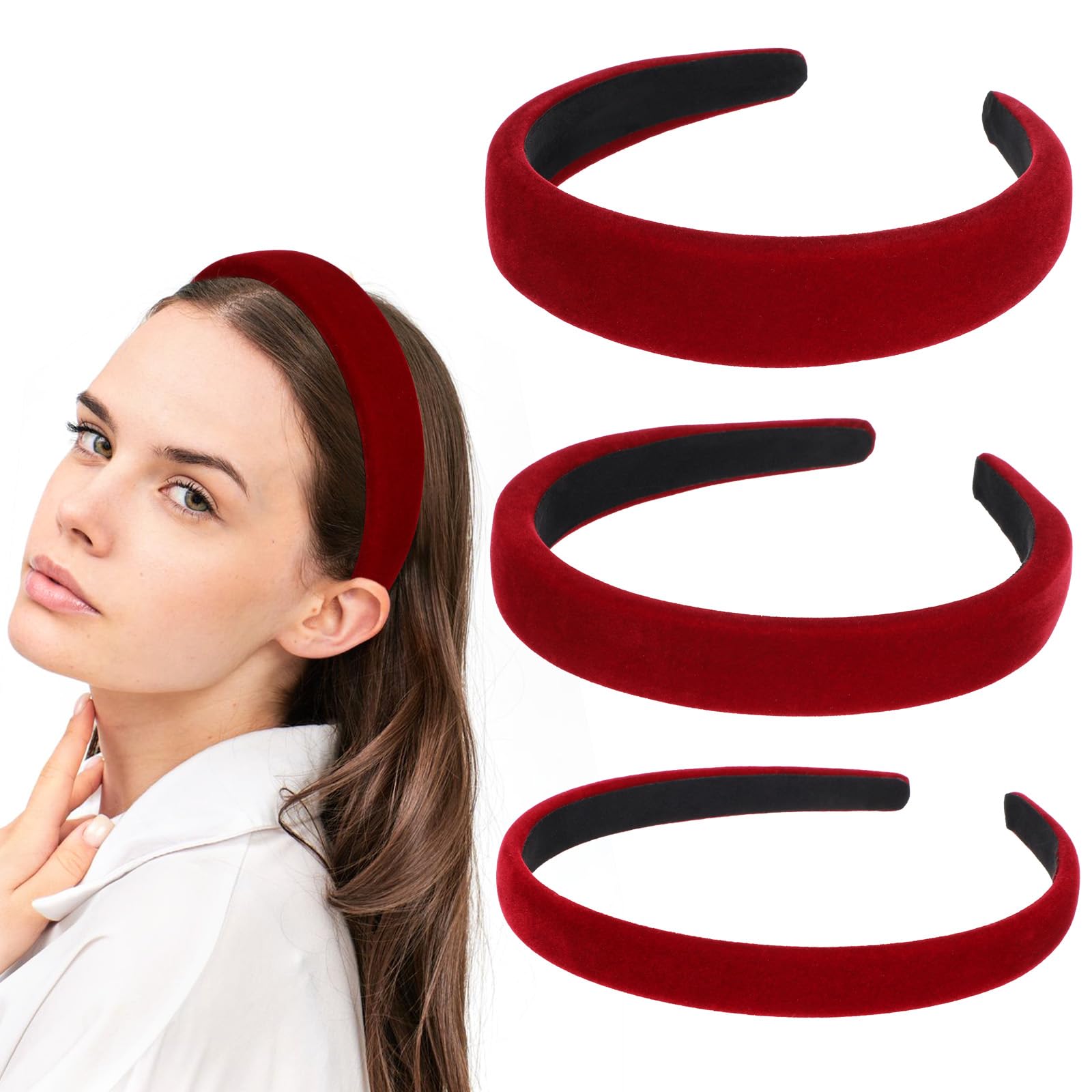 Rode Haarband / Rode Hoofdband - Unisex Volwassenen