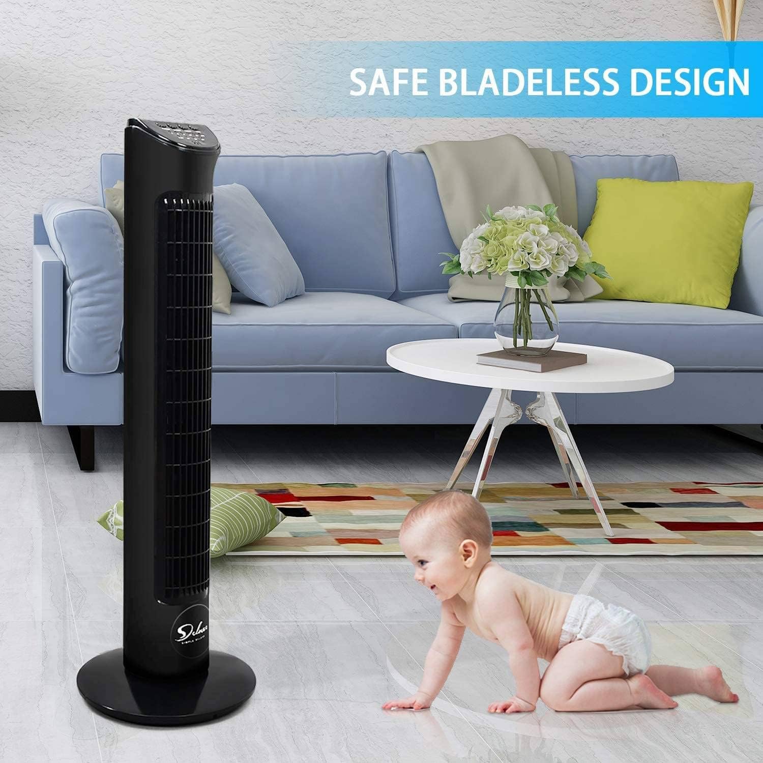 Electric Oscillating Tower Fan
