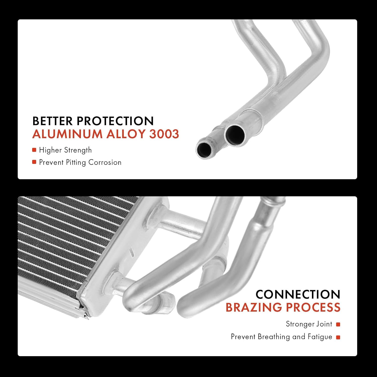 A-Premium HVAC Heater Core Compatible with Lincoln Town Car 2003 2004 2005 2006 2007 2008 2009 2010 2011, 4.6L, Replace OE# 3W1Z18476AA