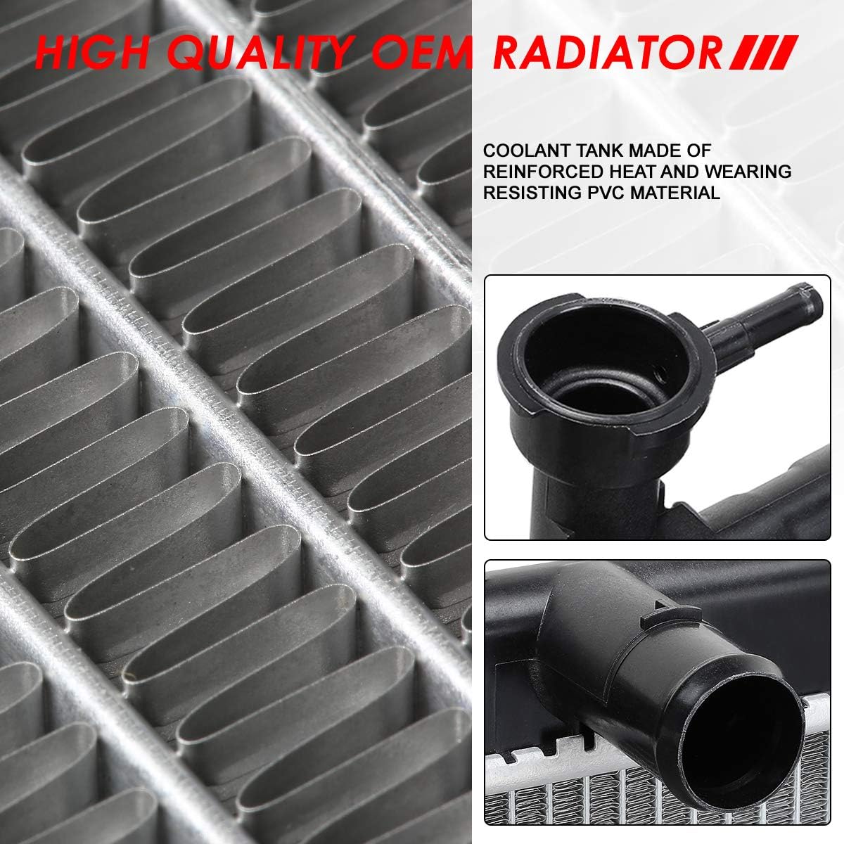 Auto Dynasty Radiator Compatible with 2014-2018 Rogue X-Trail AT/MT, DPI 13431 Factory Style 1-Row Cooling Radiator, Aluminum Core