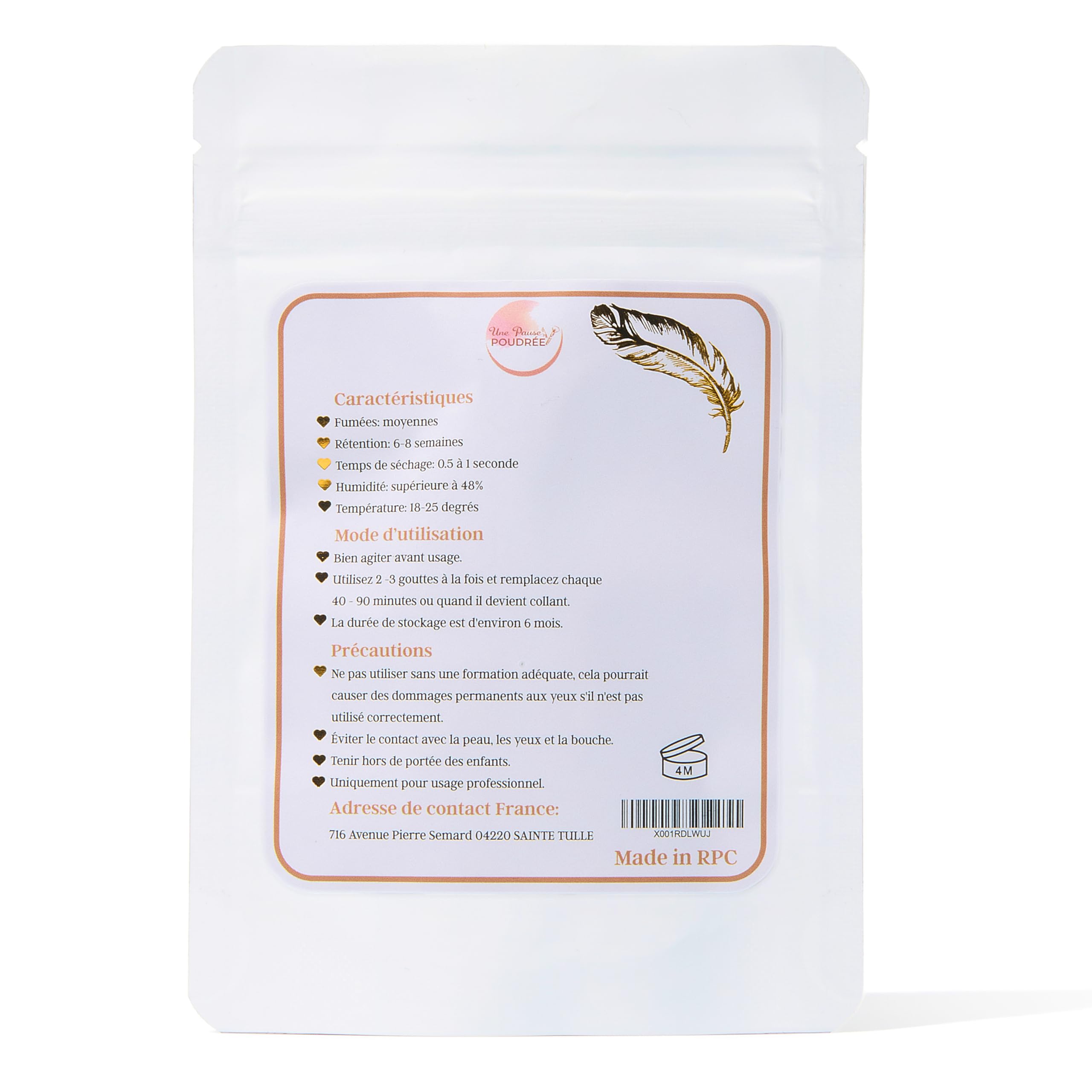 Une Pause Poudrée - LOUGLUE Colle Noir Yeux Sensibles Haute rétention - Extension de Cils pour Professionnels - Pour Faux Cils - Séchage Rapide (0,5-1s), Facile et Longue Durée (5ml)