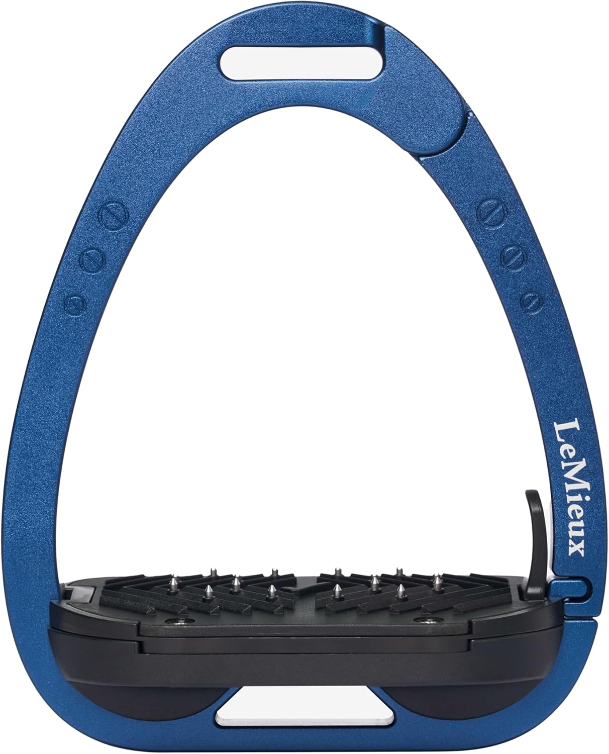 LeMieux Vector Balance Stirrup - New Generation - Spring Loaded Hinged Arm - 5° Tilted Ergonomic Footplate