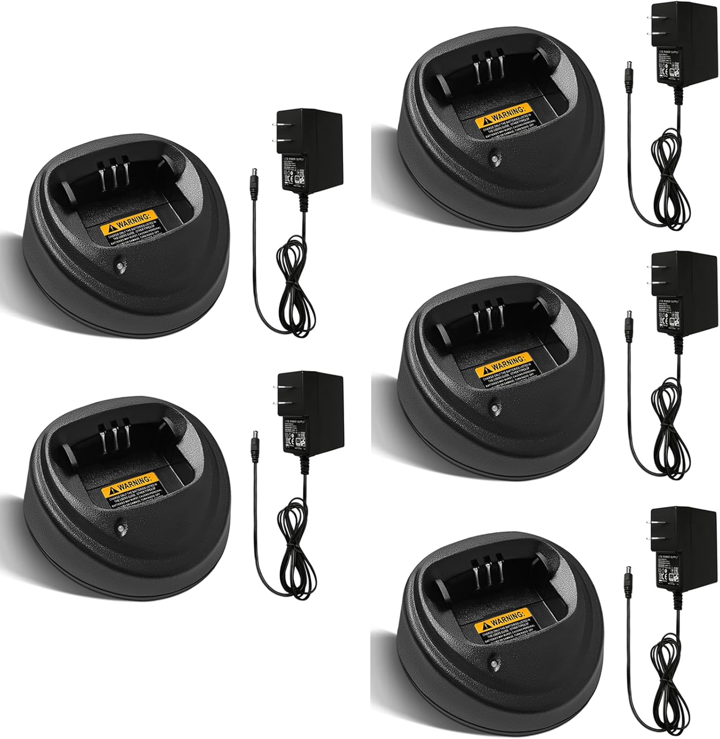 5-Pack CP200 CP200d Charger WPLN4137 for Motorola CP200 CP200d CP150 CP180 PR400 DEP450 NNTN4851 NNTN4496 NNTN4970 NNTN4497 WPLN4138 Rapid Charger