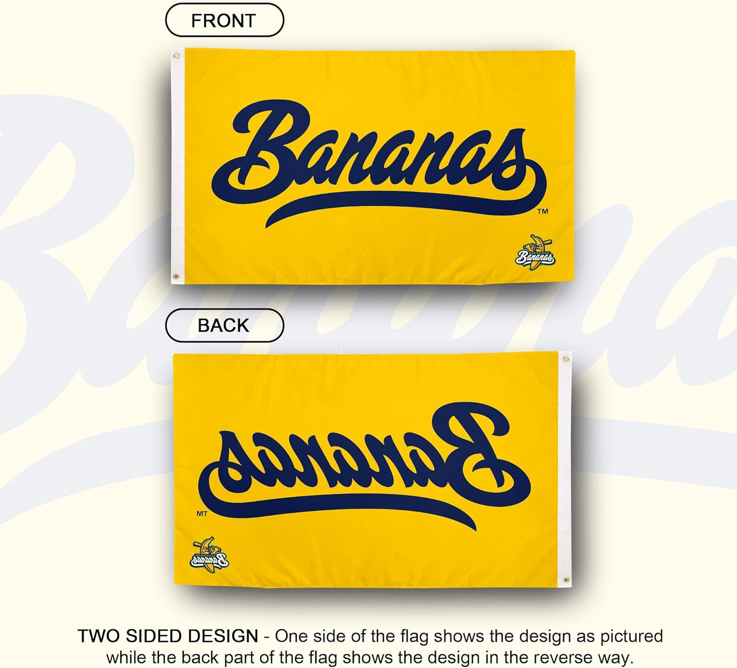 Desert Cactus Savannah Bananas Baseball Flag 100% Polyester Indoor Outdoor 3x5 feet Team Flags (Flag G)