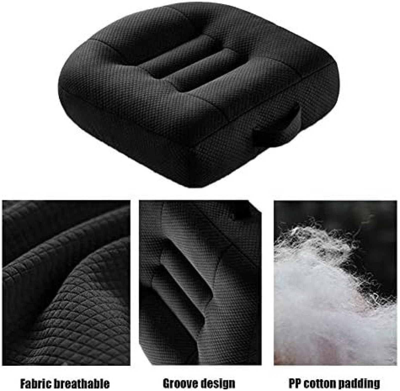 Cojines portátiles de Malla Transpirable para Asiento de automóvil, con Almohadilla Antideslizante para Asiento del Conductor, protegen el Cuero del Asiento del automóvil y mejoran la visión
