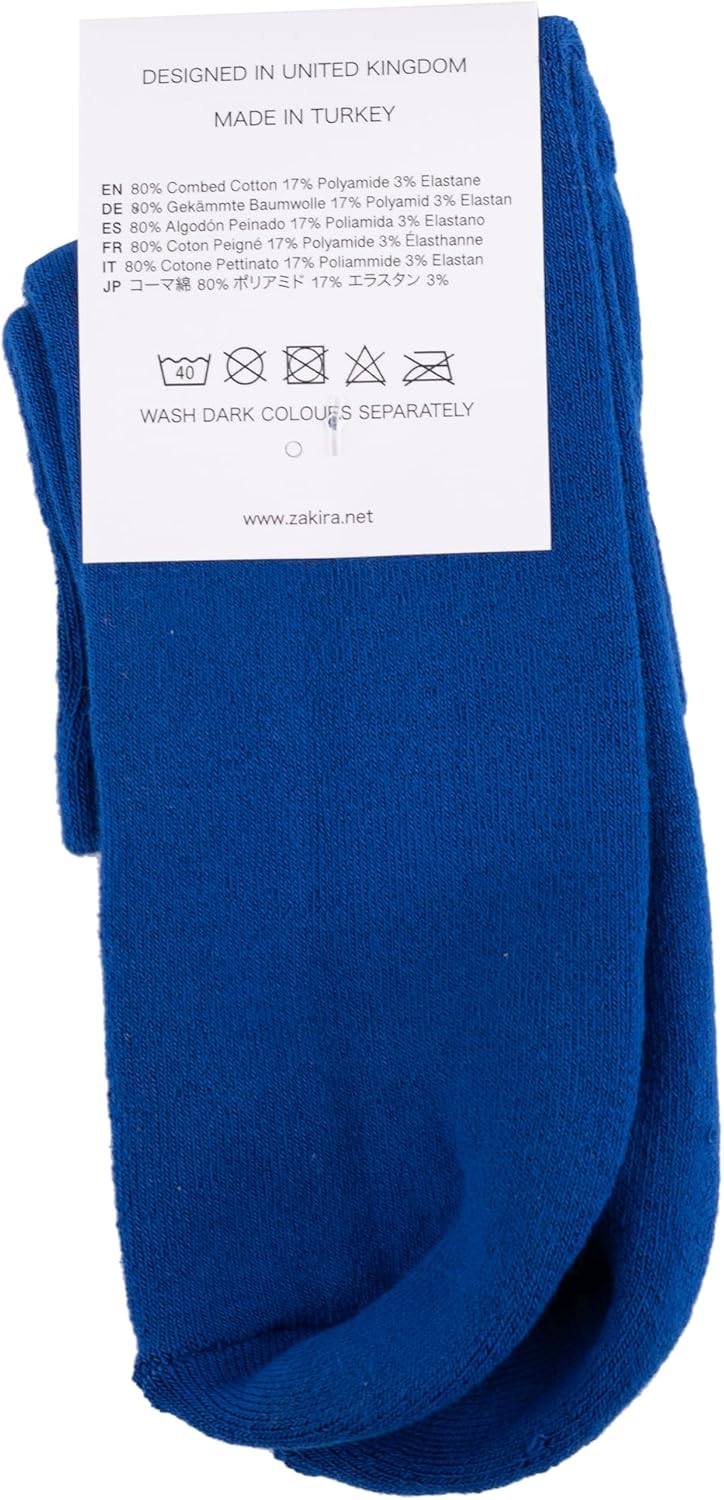 ZAKIRA Finest Combed Cotton Terry Lined Athletic Ankle Trainer Socks for Men, Women - 4 Pack - Image 5