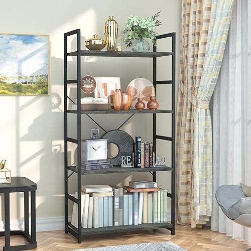 Miniatura 91 de NUMENN Estantería delgada de 3 niveles, estantería organizadora de almacenamiento, estante moderno para dormitorio, sala de estar y oficina en casa,