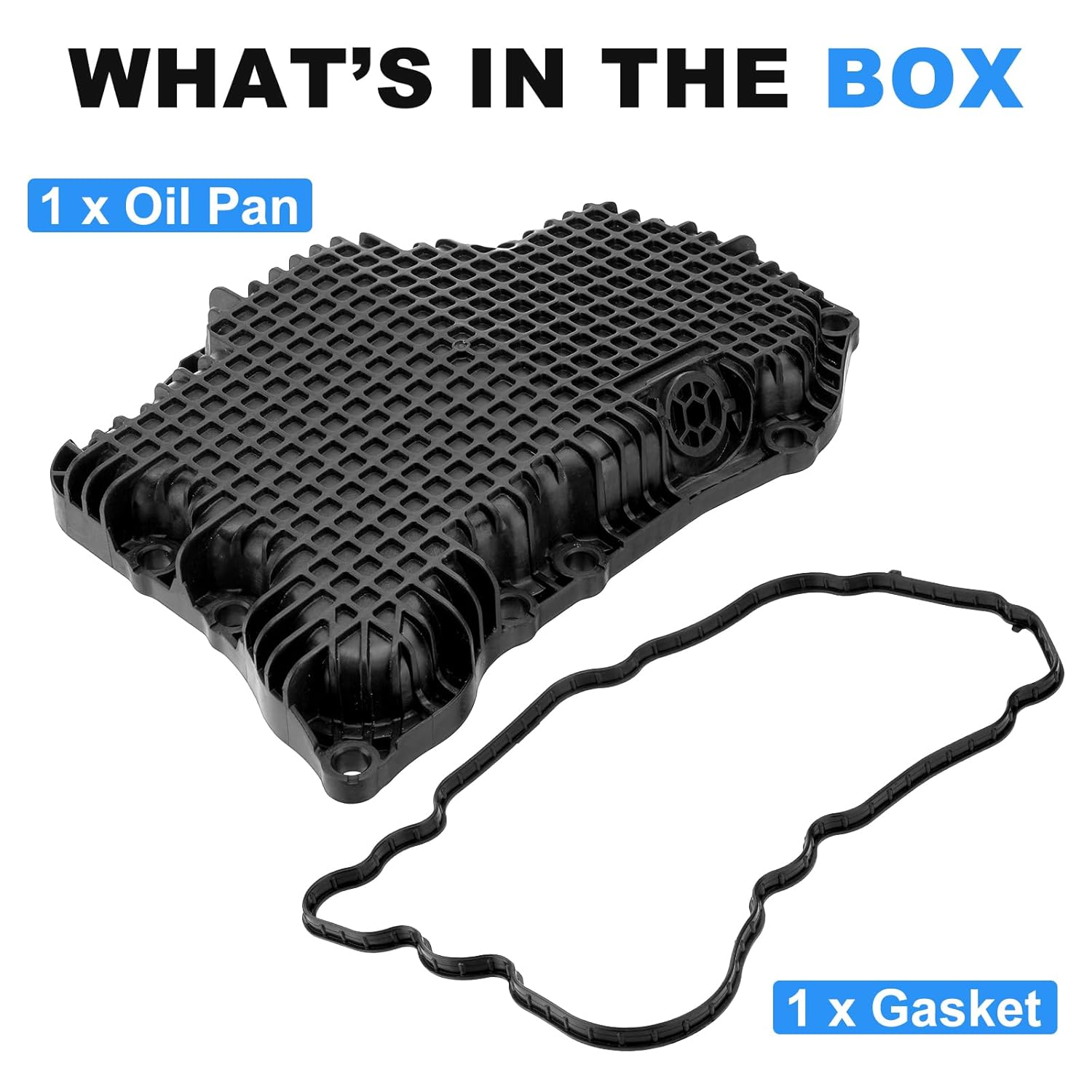 Engine Oil Pan with Gasket Replacement 11110-6RC1B Compatible with Nissan Rogue 1.5L 2021-2024 111106RC1B