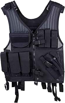 ブラックタクティカルベスト 2つ 71OSe7IEplL._AC_UF350,