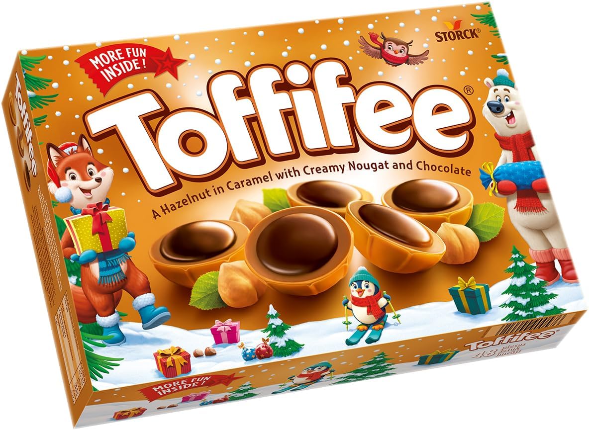 48 Pieces (Pack of 1) | Chewy Nougat Caramel Cups With Hazelnut & Smooth Chocolate Treats, Classic Family Favourite
