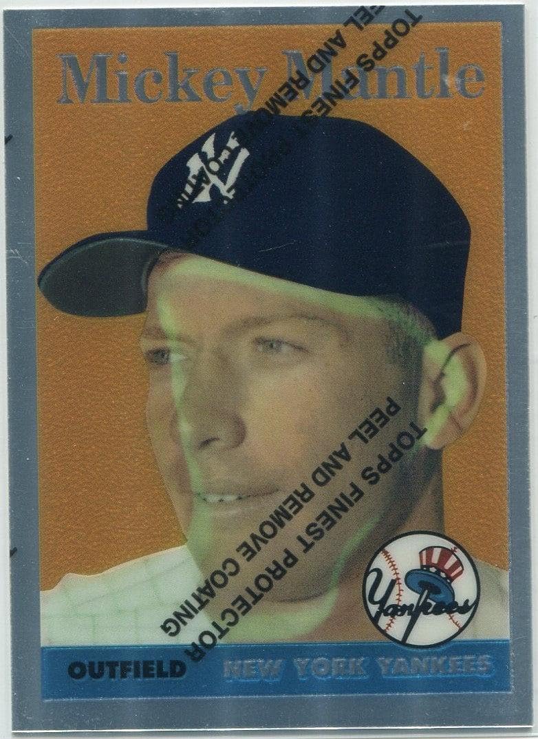 Mickey Mantle 1996 Topps Mickey Mantle Commemorative Set W/Coating Card #8 - Slabbed Baseball Cards