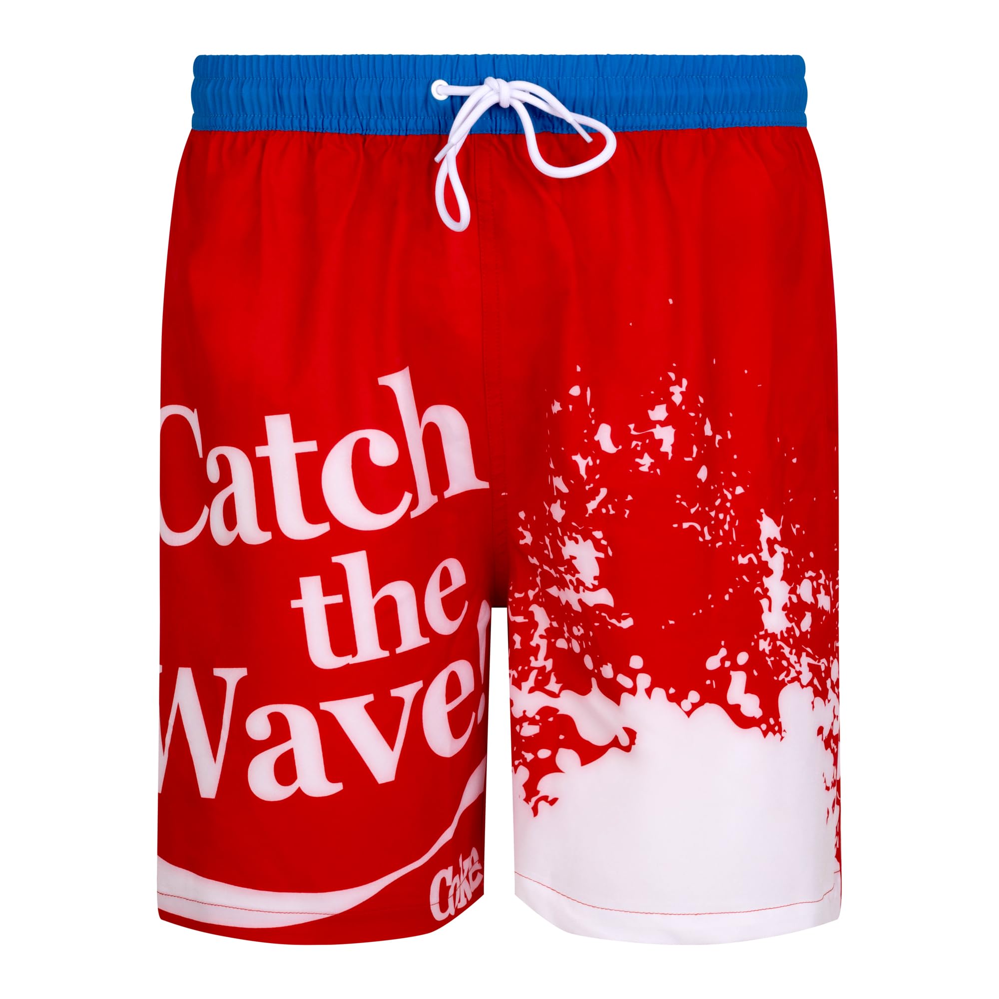 Short de bain Coca-Cola rouge extensible qui ne serre pas la taille