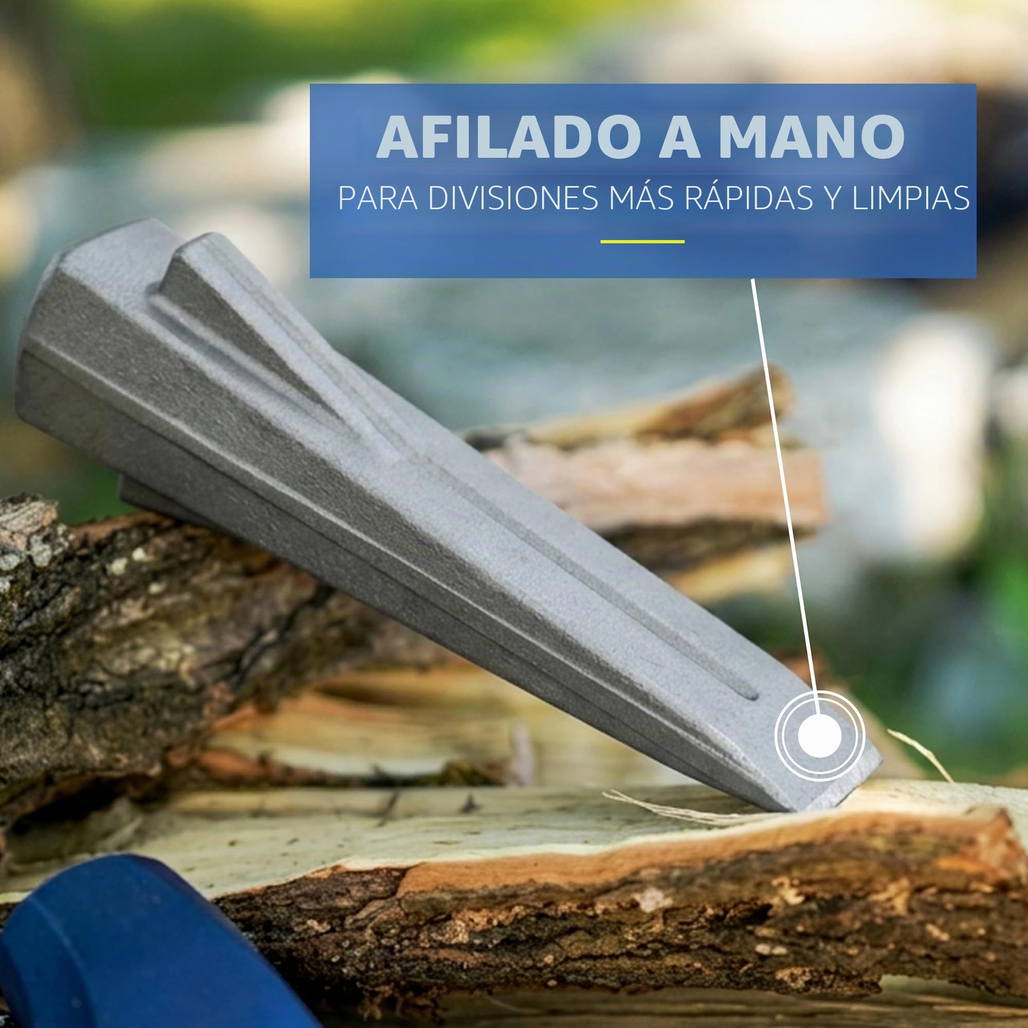 ESTWING Sure Split Wedge - 5-Pound Wood Splitting Tool with Forged Steel Construction & 1-7/8" Cutting Edge - E-5