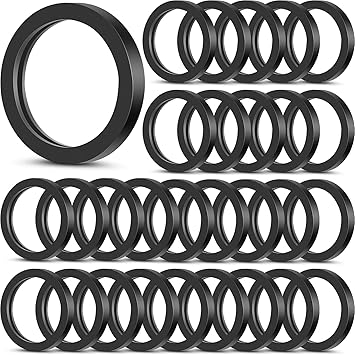 Frienda 10 Pieces Replacement Gas Can Spout Gaskets Rubber Ring Can Gaskets Fuel Washer Seals Spout Gasket Sealing Rings Replacement Gas Compatible with Most