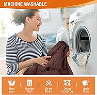 Vista 6 de VANSOFY Fundas 100% impermeables para sillas reclinables, funda antideslizante para sillas reclinables, protector de muebles, funda lavable con Café