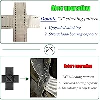 Vista 5 de Red de carga de escalada resistente, red ninja, escalera de cuerda para niños al aire libre, casa de árboles, patio trasero, patio trasero, patio