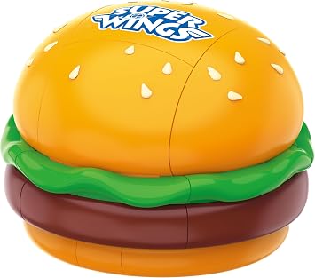 Super Wings Foodie Series Transformable Toys, 2-Pack Super Transform Jett-Cola & Golden Boy-Burger Deformable Food Robot Action Figure DIY Transforming Toy Gift for Kids Boys Girls Age 3 4 5 6