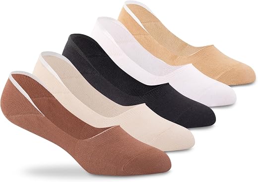 Supersox No Show Socks for Women, Made With Breathable, Anti Odour &amp; Moisture Absorbent Combed Cotton with Silicon Anti Sl...