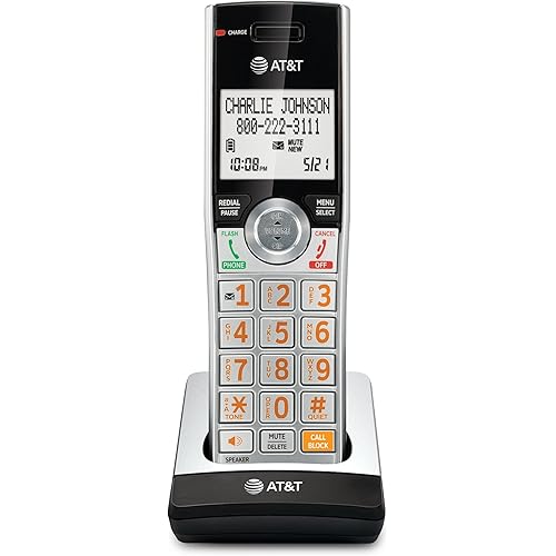 AT&T CL80107 Additional Handset for CL82x07, CL82x57, CL82x67, CL83x07, CL84x07 Series Cordless Phone