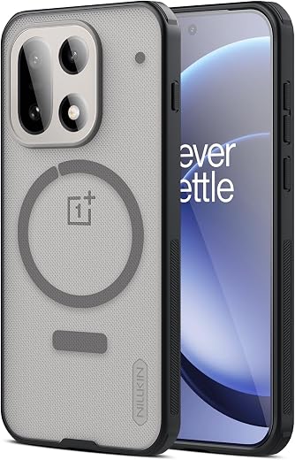 Nillkin Case for OnePlus 15 (1+15) (6.78" Inch) Super Frosted Shield Pro Magnetic Hard Back Soft Border (PC + TPU) Cover R...