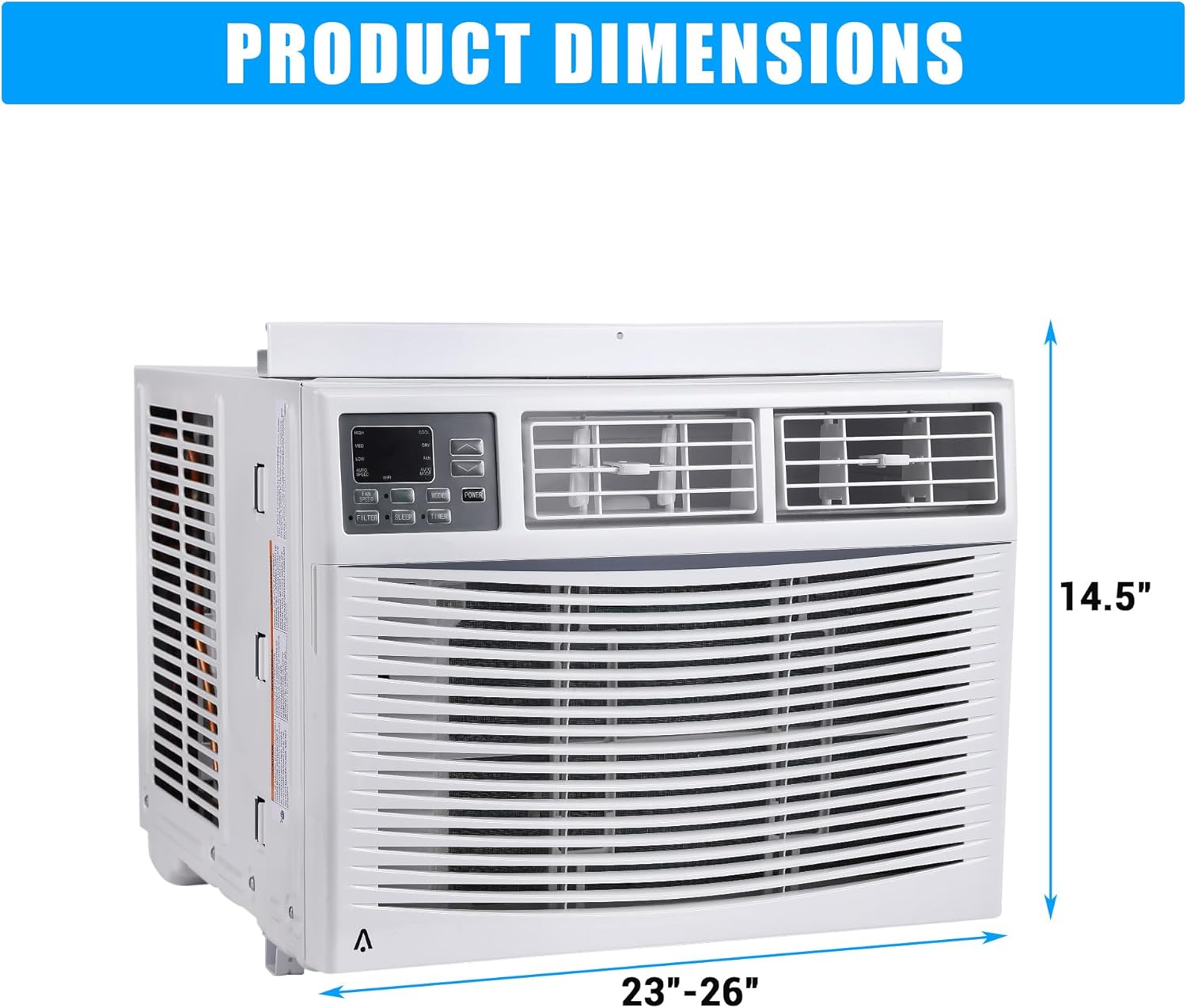 10000 Btu Window-Mounted Air Conditioner, Cools Up to 450 Sq Energy Saving Window AC Unit with Wi-Fi Connectivity,Quiet Operation, Perfect for Bedroom or Living Room